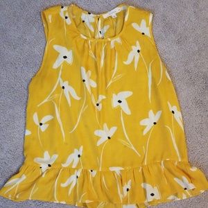Fun2fun yellow peplum blouse